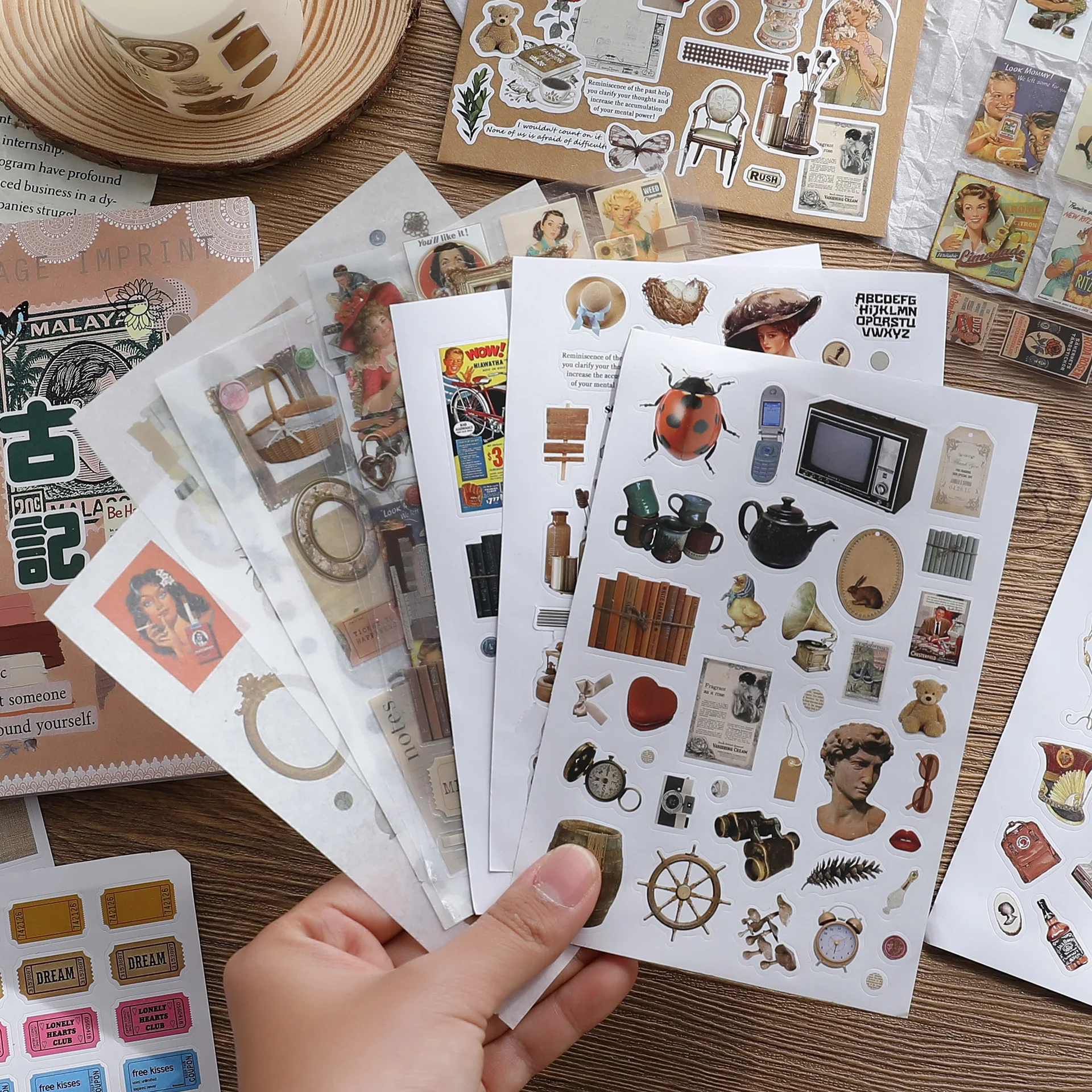

Sakura Series Stationery Mobile Phone Hand Account Waterproof Decorative Stickers Scrapbooking DIY Craft Stickers