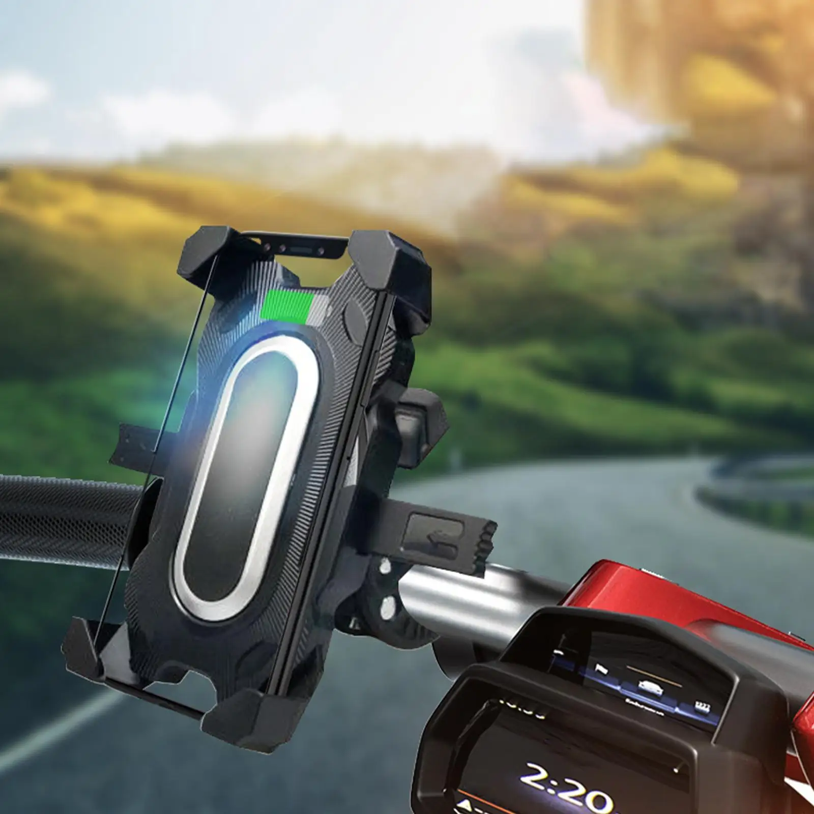 

Four-claw Motorcycle Auto Lock Car Holder Bicycle Bicycle Mobile Phone Holder Electric Car Mobile Phone Holder