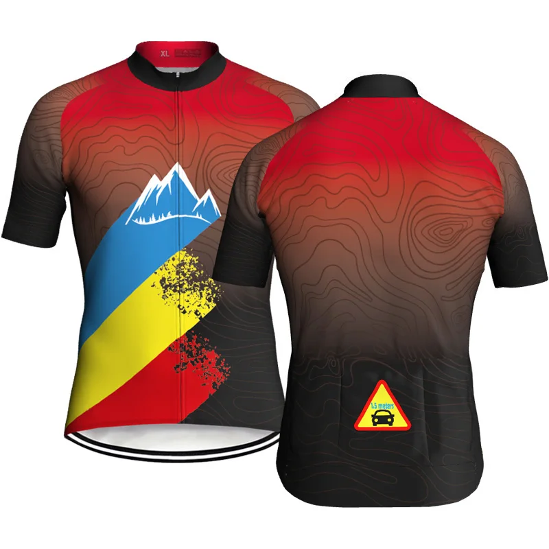 

2022 Short Sleeve Men Jersey Clothing Road Bike Team MTB Cycling Jacket Downhill Shirt Motocross Cyclisme Summer Wear Sport Tops