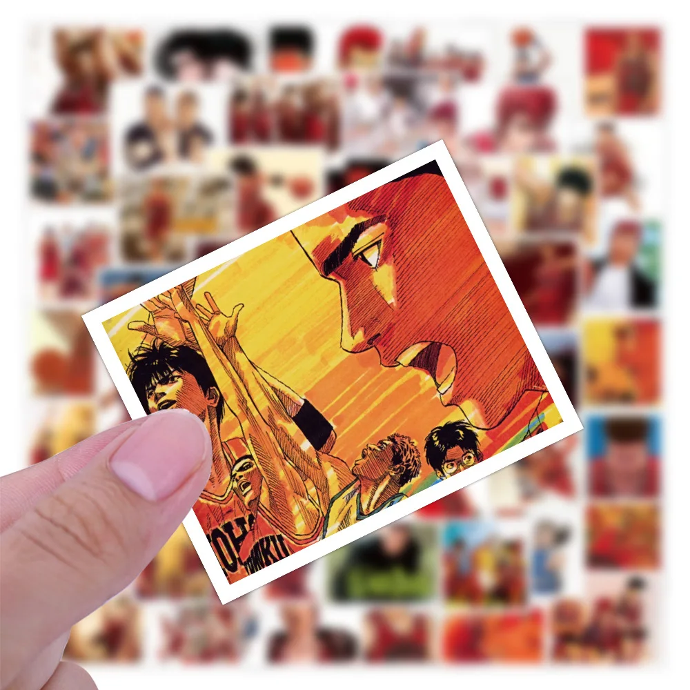 60 шт. персонализированные водонепроницаемые наклейки в стиле аниме Slam Dunk для