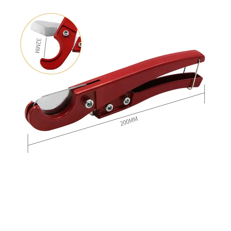 PVC pipe cutter 32mm 1-1/4&quot scissors shear PU PP PE hose cutting hand tool |