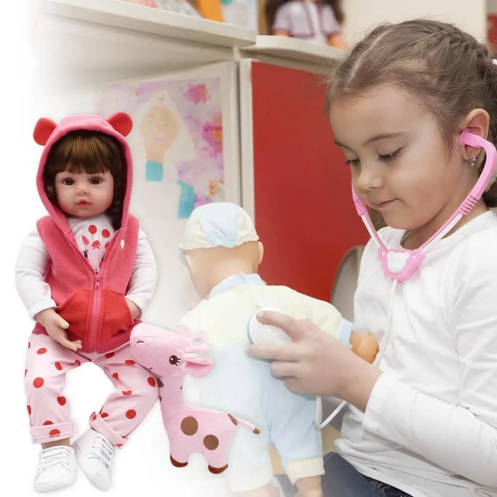 

Cute Adorable 48cm Soft Handmade Dolls Vinyl and Environmentally Friendly Cotton Dressing Clothing Doll Surprise Doll