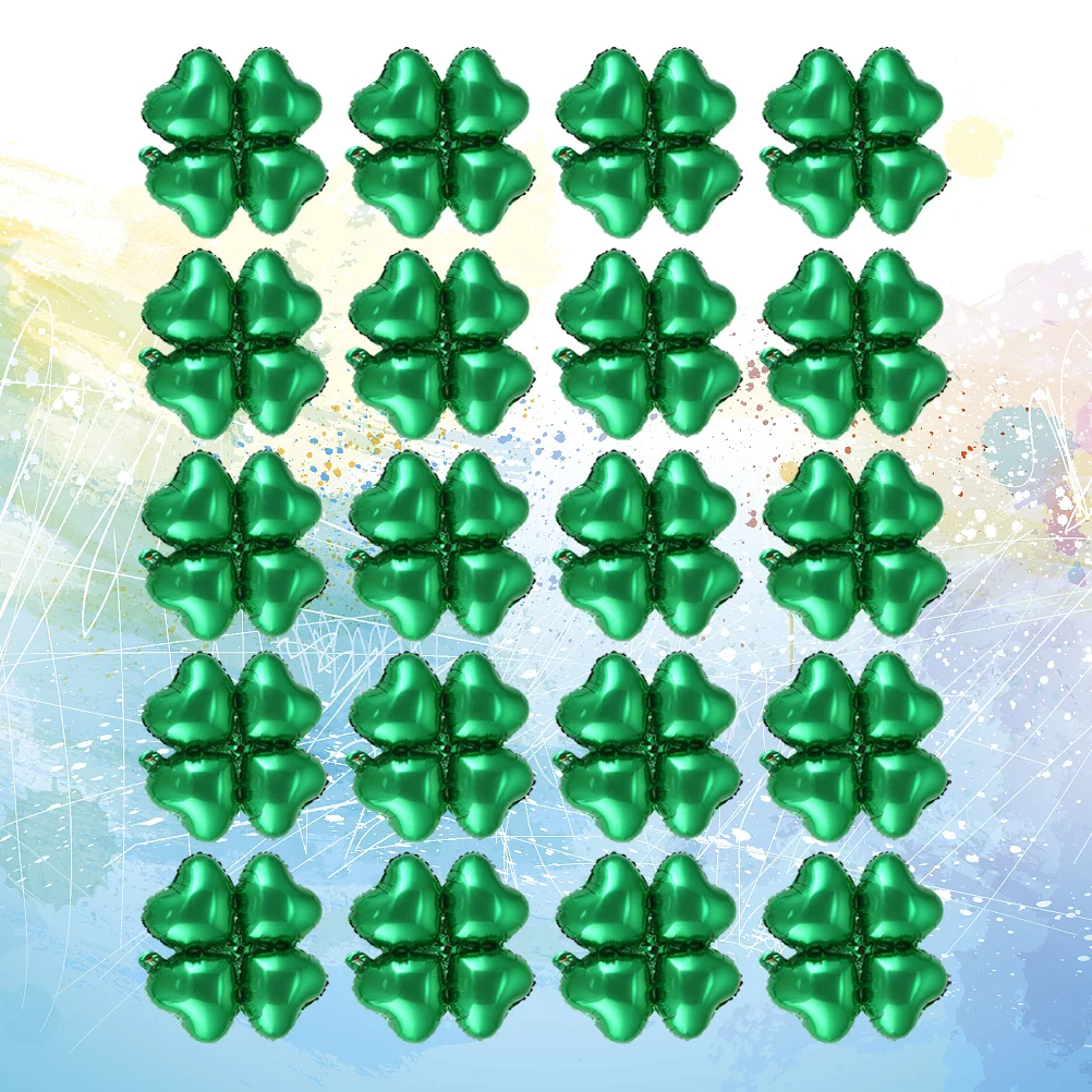 

St Day Decorations Shamrock Balloon Centerpieces Leaf Four Balloons Patricks Patty Party Ornaments Garland Decoration