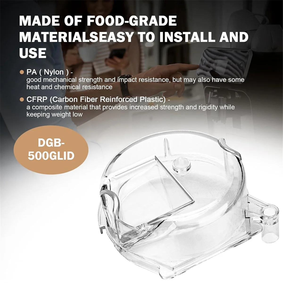 Замена крышки шлифовальной машины DGB-500GLID для кофемолки Cuisinart DGB-600 DGB-625 DGB-650 DGB-500