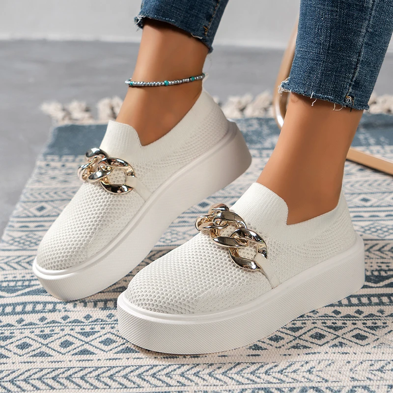 

Autumn Women Casual Flats Sport Sneakers Fashion Mesh Platform Running Shoes 2022 New Trend Walking Sandals Classic Women Shoes