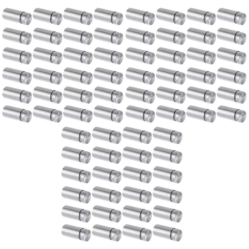 300 Packs Sign Standoff Screws Stainless Steel Wall Standoff Mounts Nail For Glass Artwork And Displays (1/2 X 1 Inch)