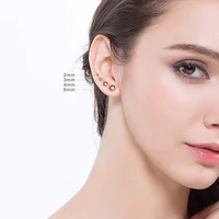 stud earrings for women male ear cartilage tragus piercing ear punk pure titanium small accessories sleeper earrings