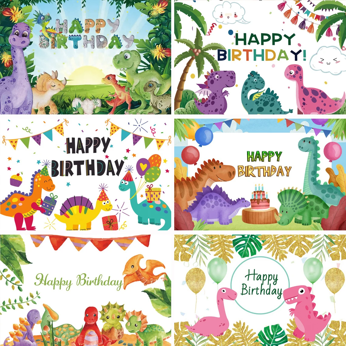 

Фон для фотосъемки с мультипликационным динозавром интерьер новорожденный мальчик день рождения праздник студийный фотографический фон