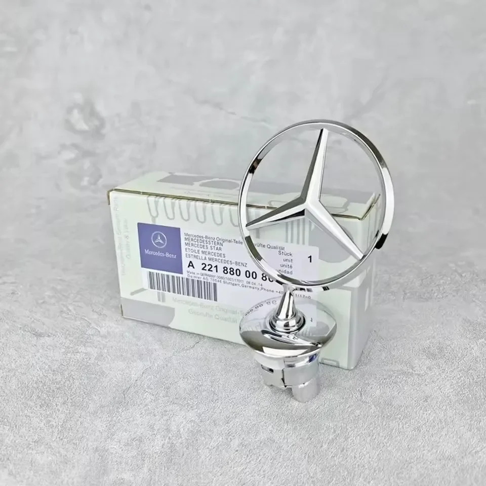 

1 шт., 44 мм, эмблема Mercedes Benz, капот со звездой, передний логотип для Mercedes E S Class w204 w211 w205 W212 w203 w213, аксессуары
