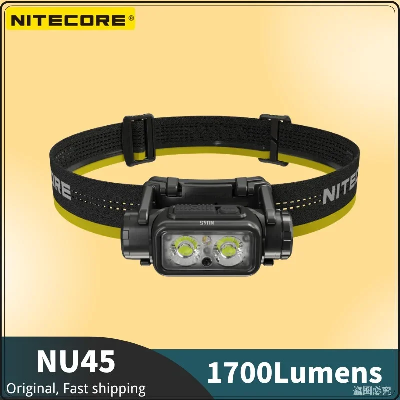 

Налобный фонарь NITECORE NU45, 1700 лм, 4000 мА · ч