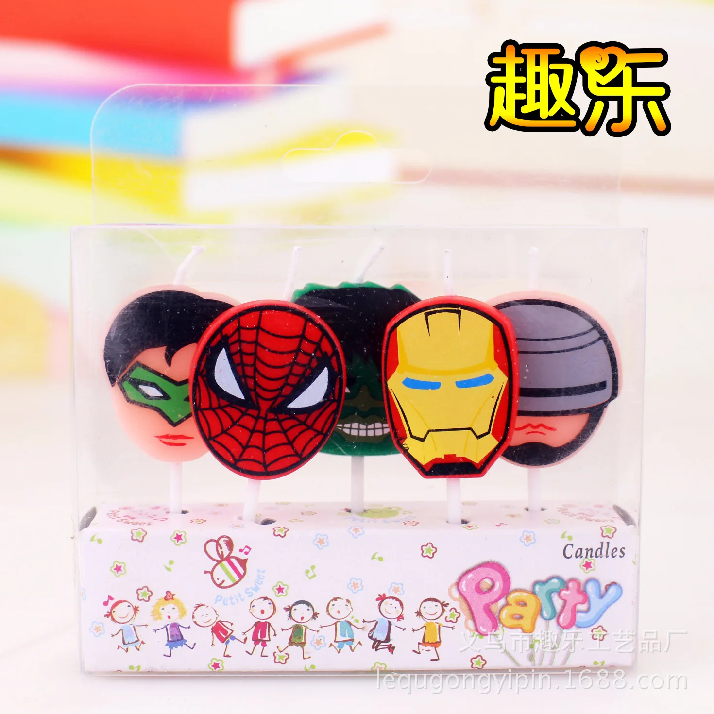 

Disney Anime Surrounding Children's Birthday Party Candles Hero Head Avatar Avengers Cartoon Baking Decoration Candles