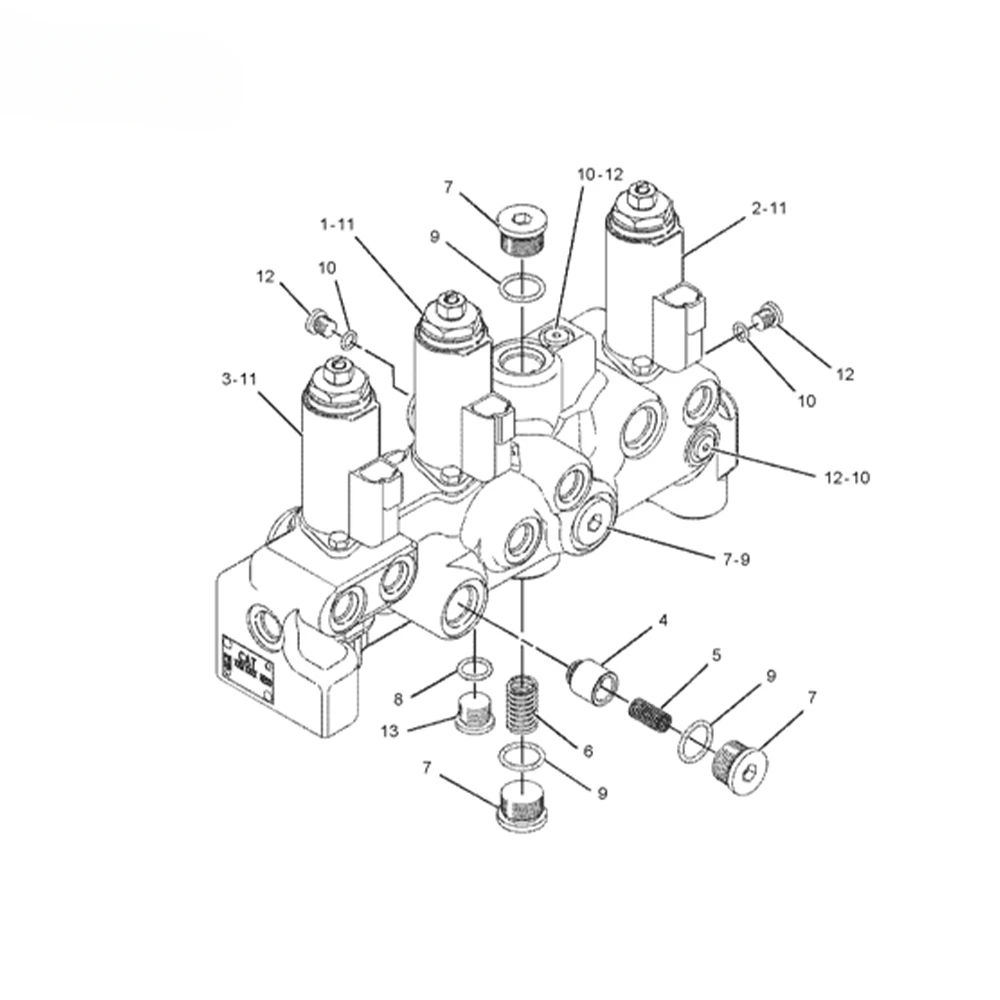Cat 312 320B 320C 320D гидравлический насос 215-5037 электромагнитный клапан для ходьбы G24YA30