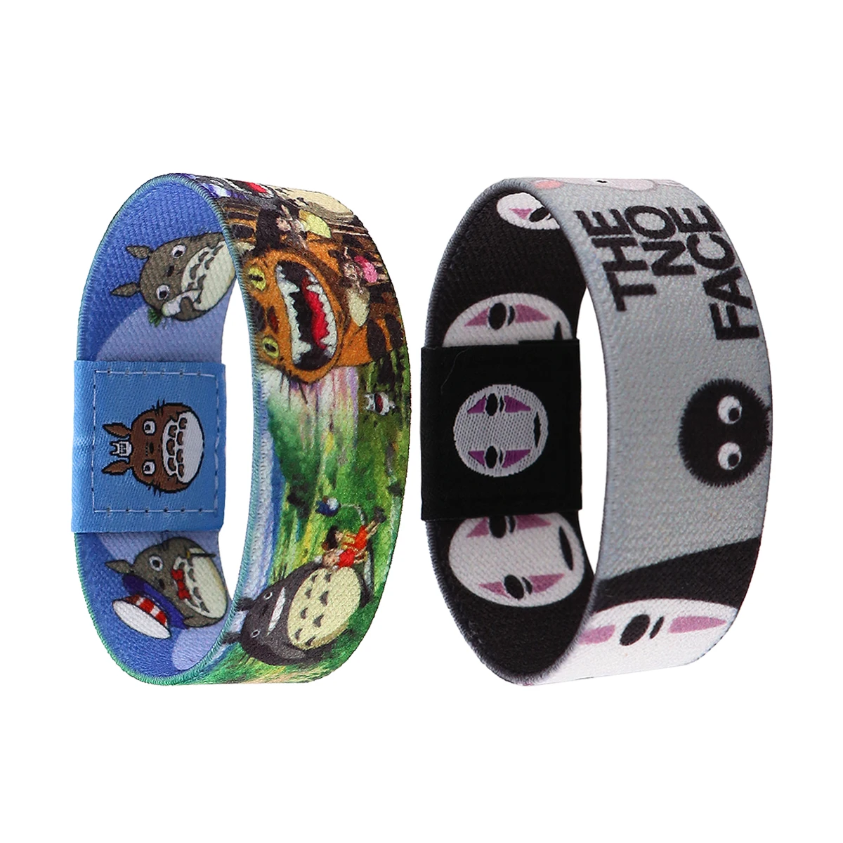 

No Face Man Anime Bracelets Elastic Hand Circle Sports Wristband Cute Charm Bracelets For Women Men Kids Bangle Jewelry Gift