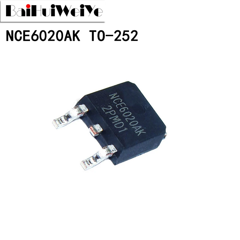 10 шт., новый набор микросхем хорошего качества NCE6020AK 6020AK 60 в 20A MOSFET-N TO-252 TO252