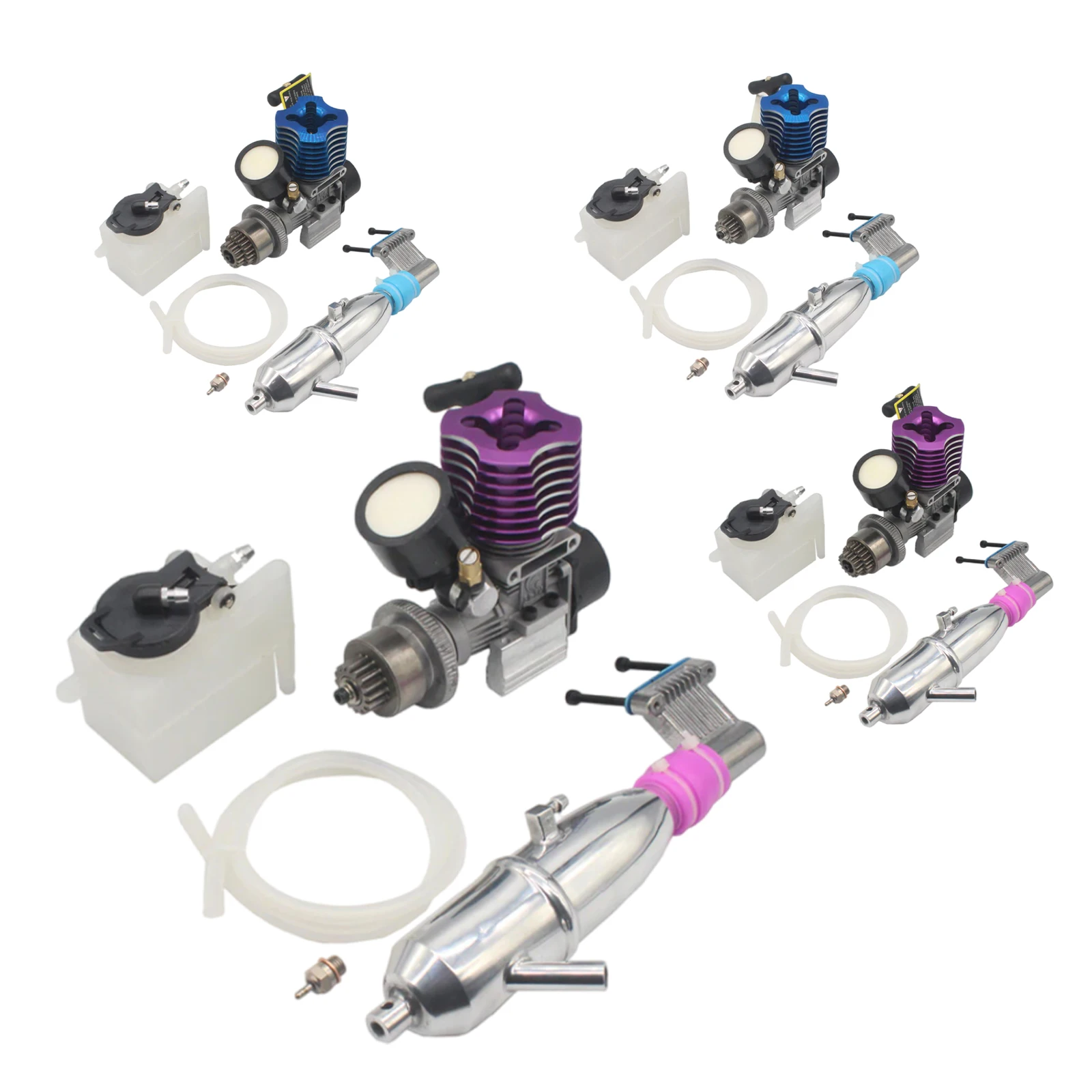 VX-18 нитро двигатель с тяговым стартером глушитель воздушный фильтр для 1/10 1/8