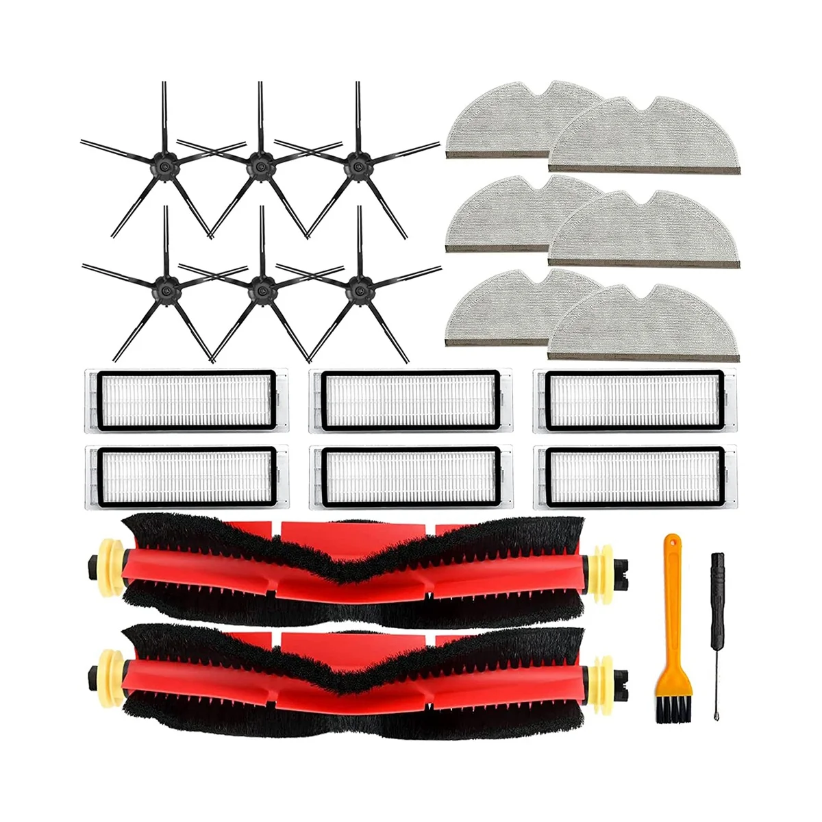 

For S4 S5 S6 E4 E20 S6 Pure E4 S4 Max S6 MaxV S5 Max S4, E2, E3 E5 E25 E35 S50 Vacuum Brush Filter Mops