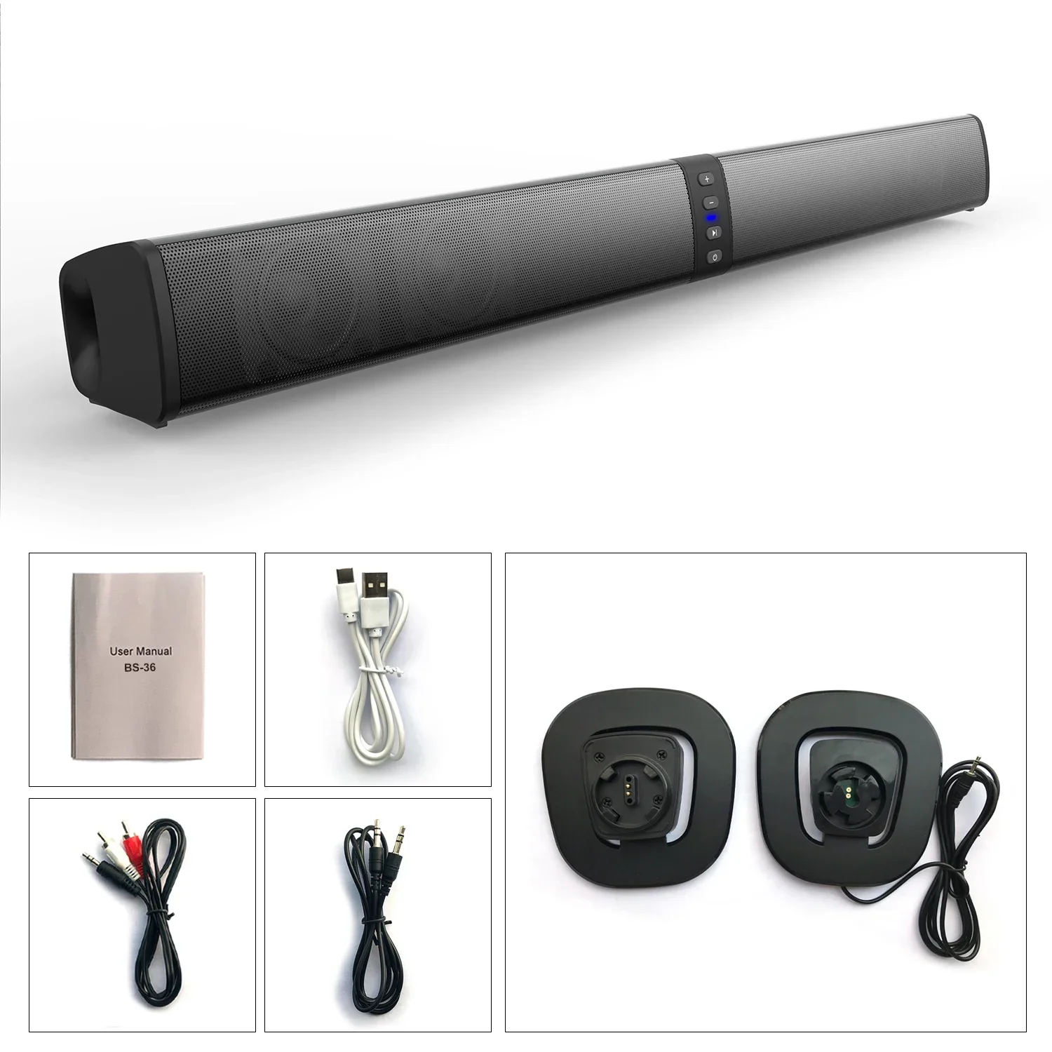 Беспроводной Bluetooth-динамик BS-36 3 5 мм