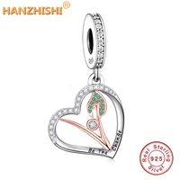 2022 spring collection 925 sterling silver heart pendant charms engraved be the change fit original bracelet necklace berloque