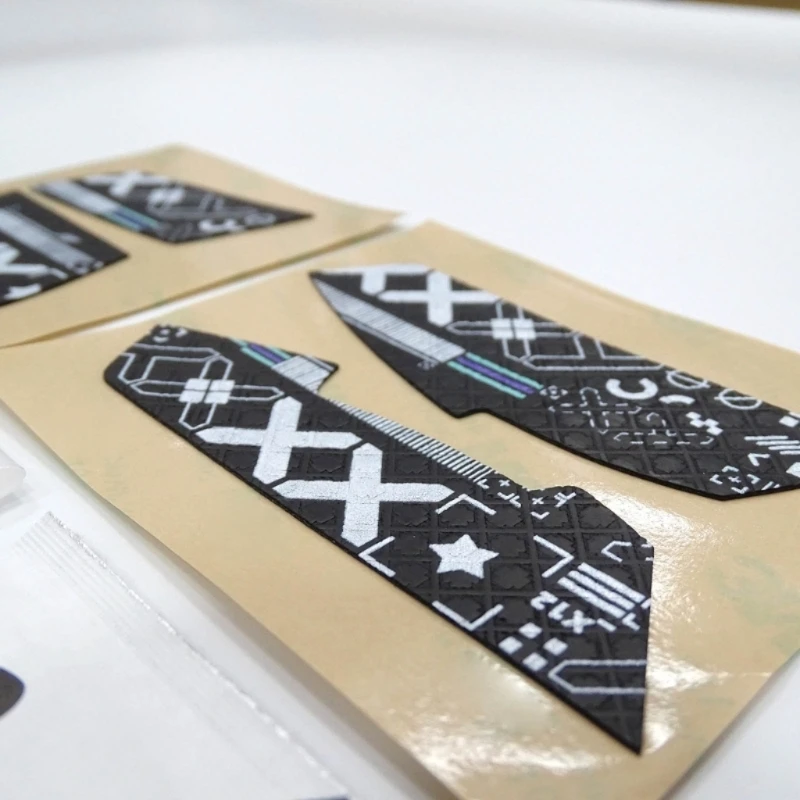 Нескользящие коньки ручной работы из кожи мыши для G102 G304 G305 самоклеящаяся лента