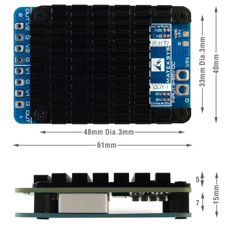 МОДУЛЬ МОЩНОСТИ MATEK MATEKSYS PM20S-2 с двумя независимыми понижающими регуляторами