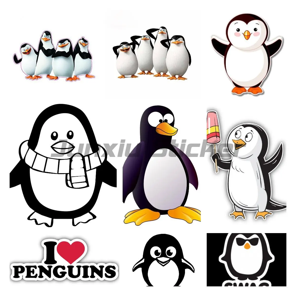 

Виниловая наклейка в виде пингвина для автомобиля, окна, двери, бампера, ноутбука