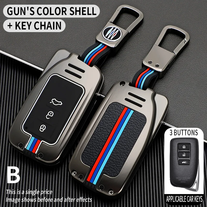 

Car Key Cover Case Bag Shell Holder Fob Keychain for Lexus NX GS RX IS ES GX LX RC 200 250 350 LS 450H 300H Accessories
