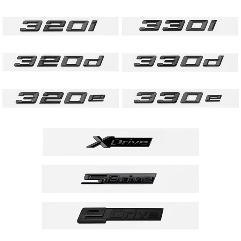 Глянцевая черная наклейка на эмблему 316i 318i 320i 323i 325i 328i 330i 335i 340i 350i 316d 318d 320d 323d 325d 328d 330d 340d 335d 320e 325d 328d 330d 335d 340d 350d 330eдля BMW серии 3 E90 E91 E92 F30 F31 F34 G20 G21