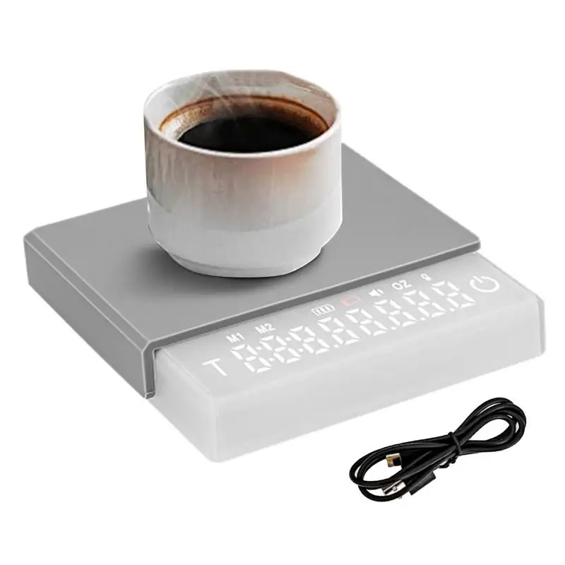Цифровые весы для кофе перезаряжаемые мини-капельные с таймером бытовой