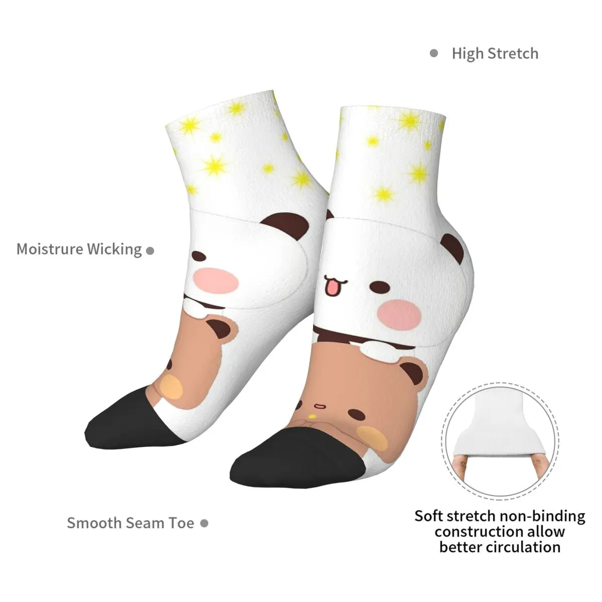 Носки с воздушными шарами Peach And Goma Bubu Dudu Harajuku высококачественные чулки