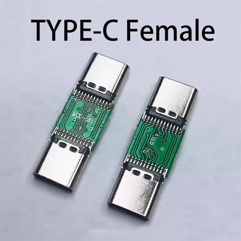 

1 шт. TYPE-C «мама-мама» 24P Full PIN с адаптером печатной платы USB 3.1 «мама» адаптерный разъем зарядный кабель для передачи данных
