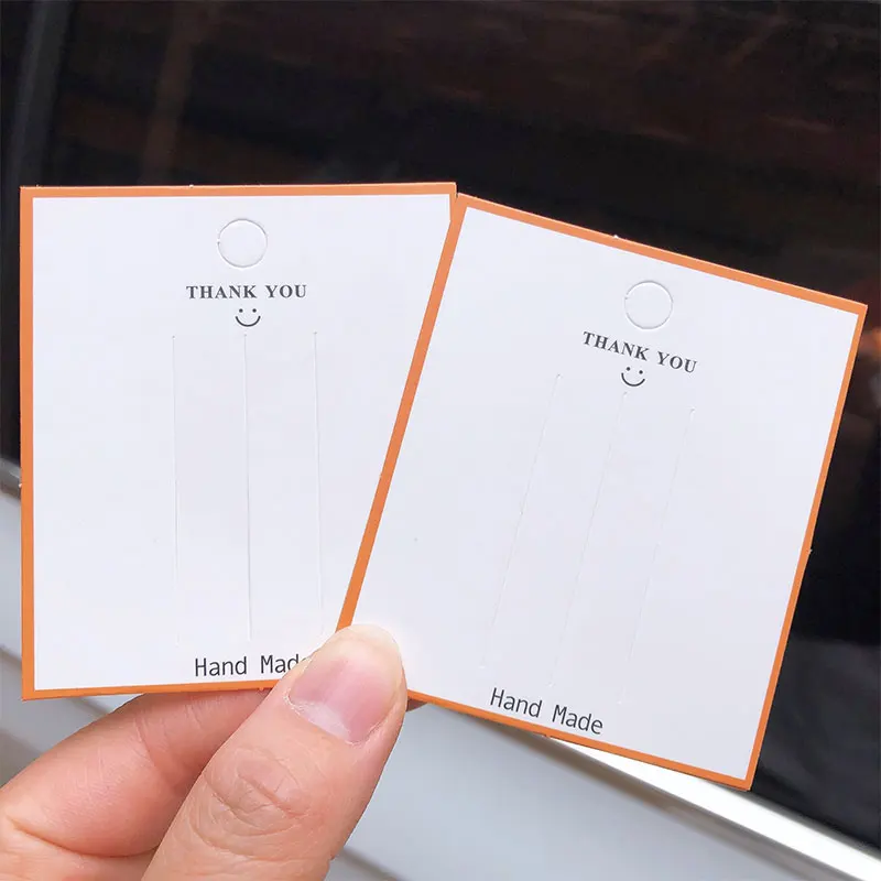 50 шт./лот карточки для упаковки ювелирных изделий ярлык рукоделия ожерелья