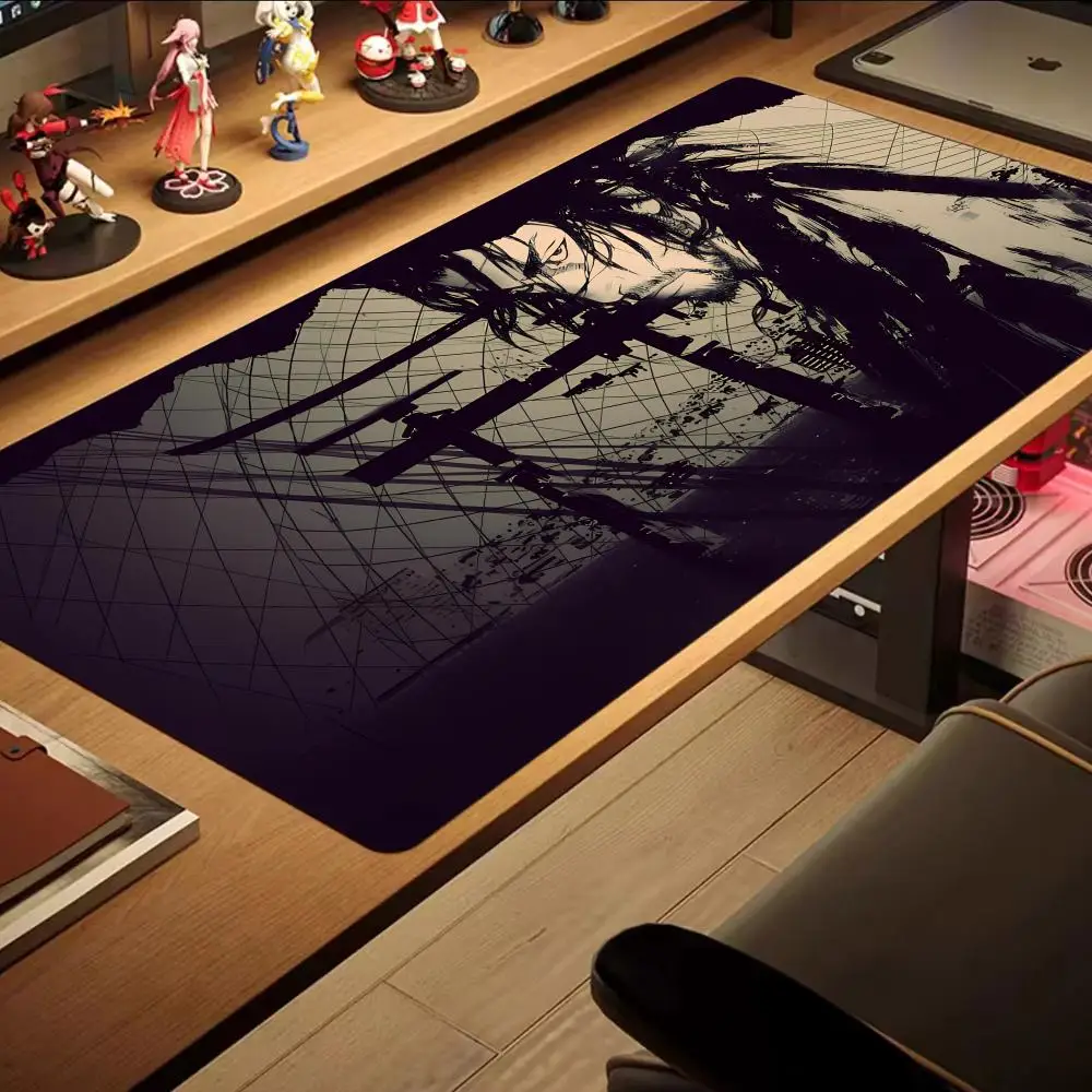 Большой коврик для мыши 900x400 мм Vagabond Manga Katana MousePad Игровые аксессуары Настольный