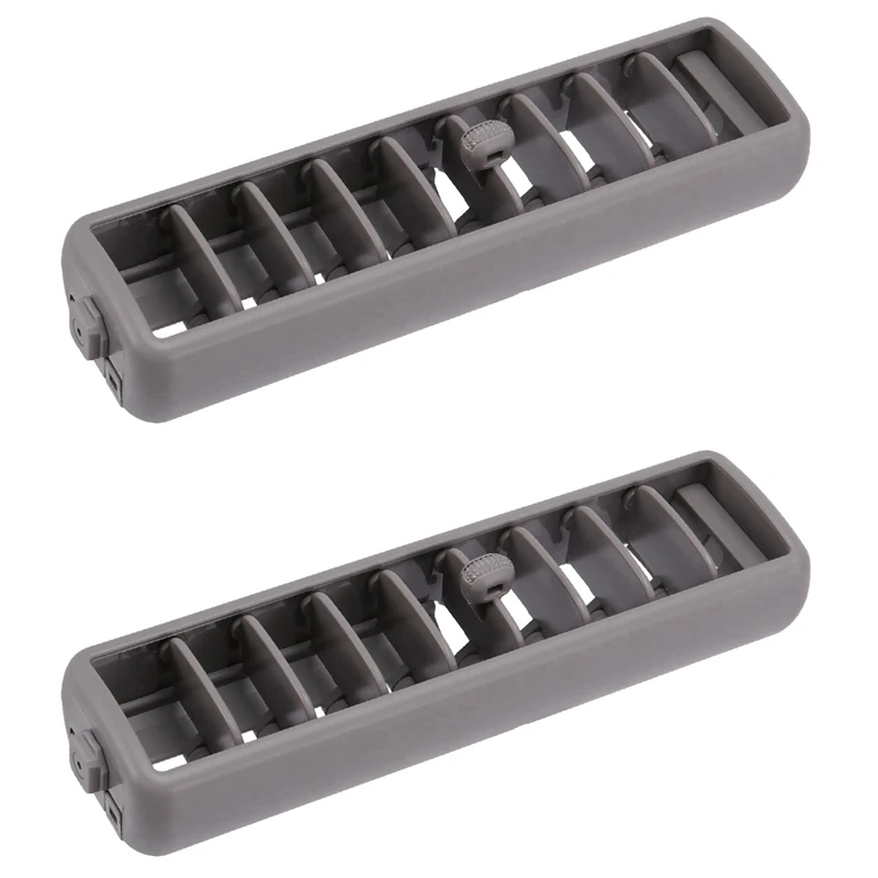 

2X Gray Car Roof Top Side Air Conditioning Vent Outlet A/C Panel Grille Cover Install For Mitsubishi Pajero V93 V97