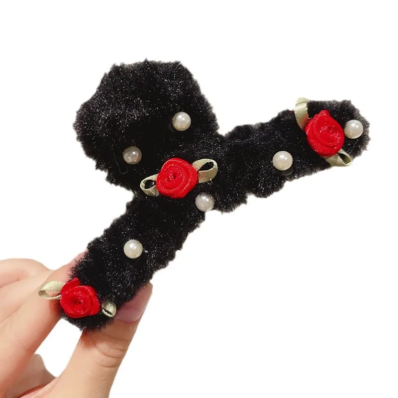 1 шт. заколка для волос с розовым жемчугом