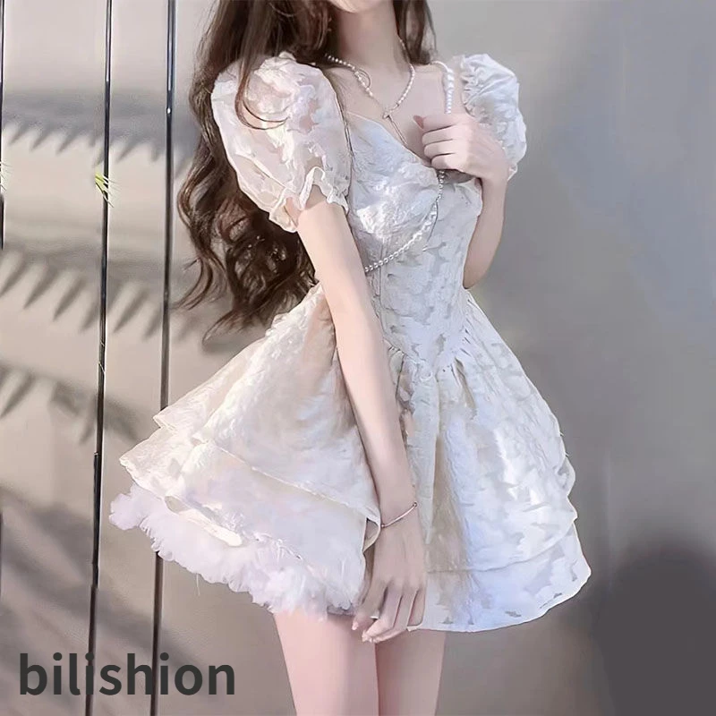 

Free Shipping Sexy Mini Dress High Quality Fashion Women Elegant Waist Tutu Skirt Casual Summer High Wais A-line