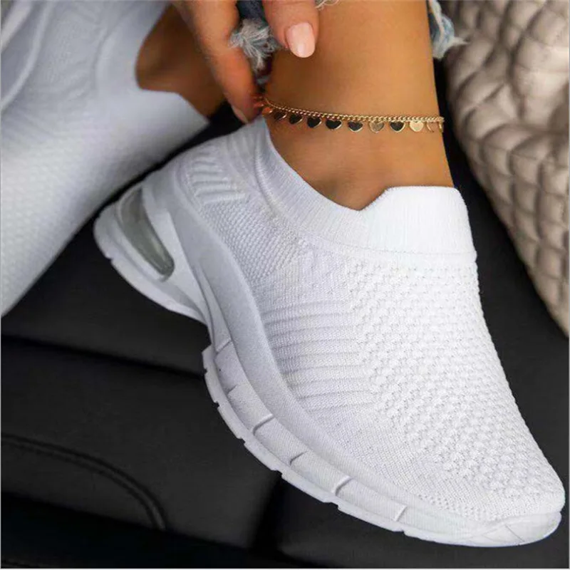 

Woman Sneakers Casual Vulcanized Shoes Women's Breathable Flat Female Walking Mesh Anti-slip Sneakers Zapatillas Mujer998