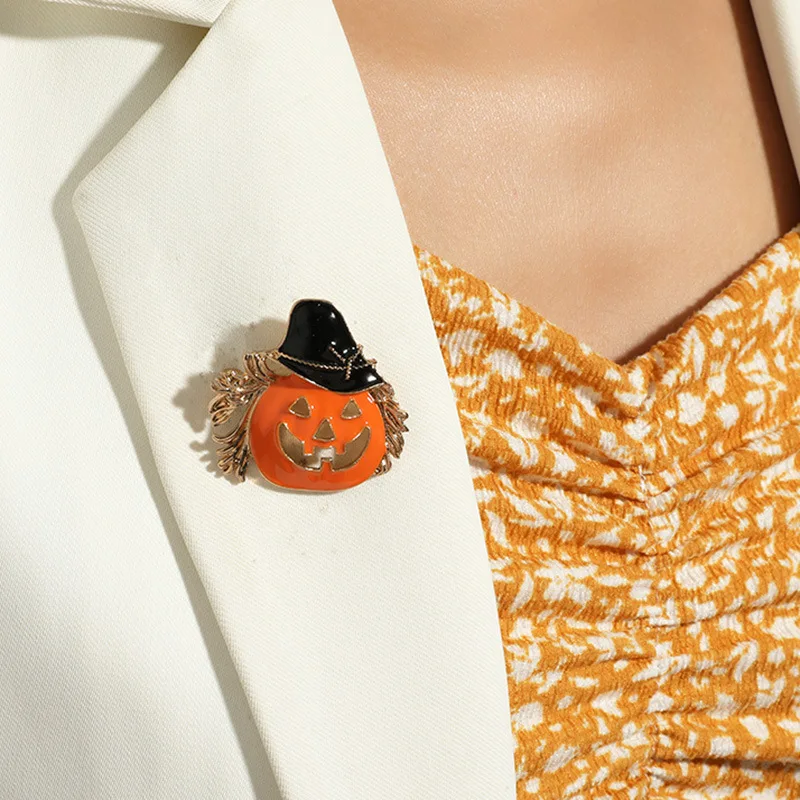 

Эмалированная брошь с изображением призрака на Хэллоуин, в стиле панк