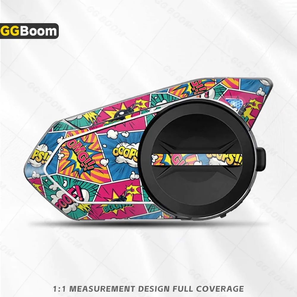 

Мотоциклетный Bluetooth-шлем, наклейки для гарнитуры, защита домофона, красочные декоративные наклейки, водонепроницаемые для SENA 50S sena 50s 30K