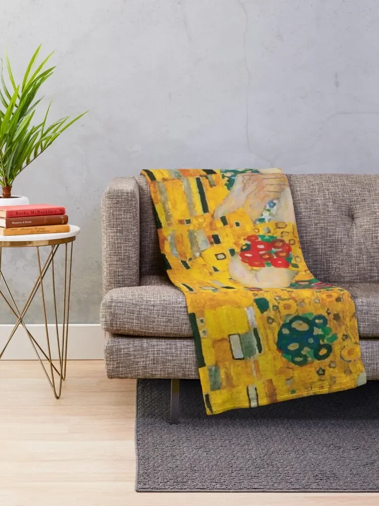 Gustav Klimt | Декоративное одеяло Kiss индивидуальная фотография