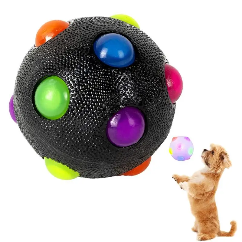 Light Up Dog Ball Pet Toy Toy Interactive Soft And Safe Bite