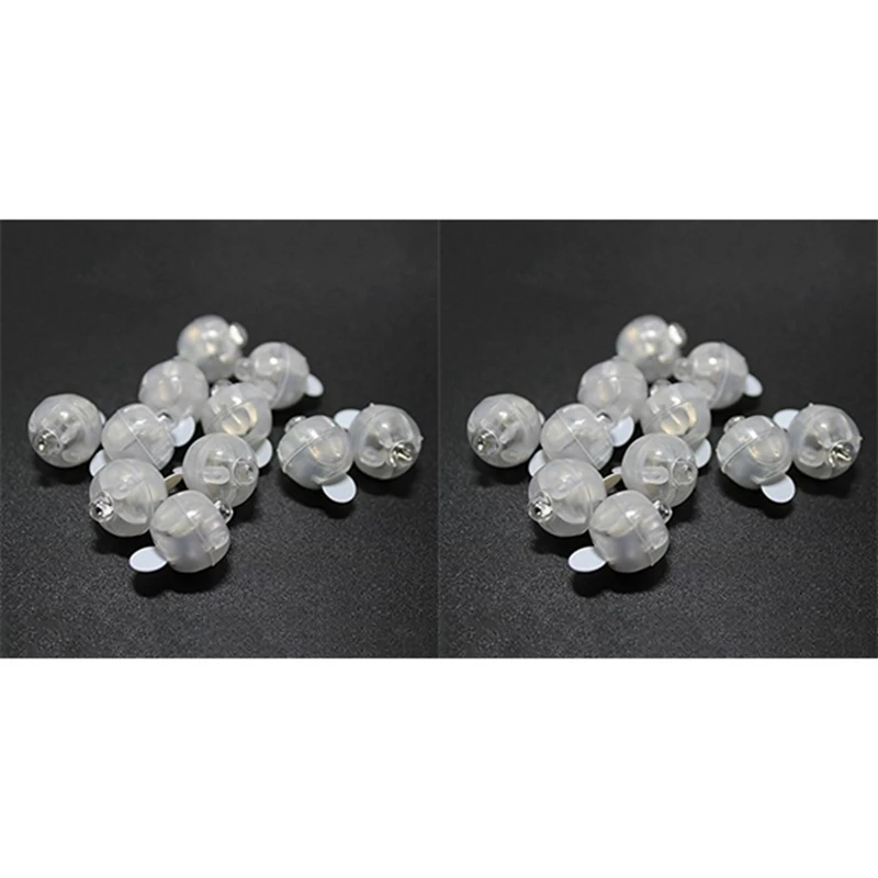 

200Pcs/Lot 100 X Round LED Flash Ball Lamp Balloon Light Long Standby Time For Paper Lantern Balloon Light Yellow