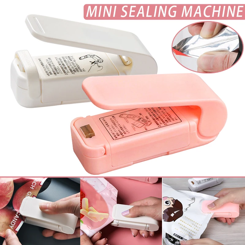 

Household Portable Mini Heat Sealer Handheld Sealing Machine for Food Snack Kitchen Accessories J99S