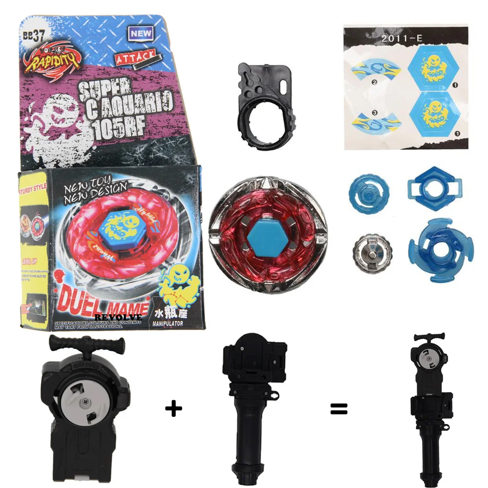 B-X TOUPIE BURST BEYBLADE slash valkyrie GENUINE Earth Eagle Aquila 145WD BB47 ripper grip with launcher images - 6