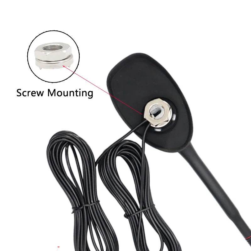 FM AM Car GPS Aerial Radio Splitter Amplified Digital 18DBI Antenna Compatible for AM/FM Radio GPS Antenna With SMA male