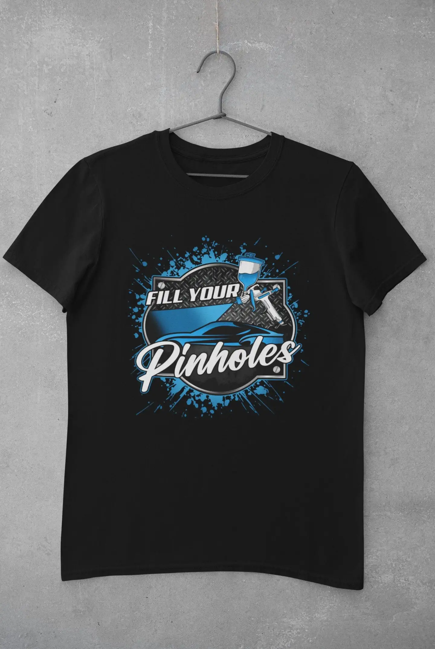 Автомобильный художник футболка Detailer Авто заполнить ваши отверстия