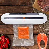 best electric vacuum sealer machine automatic food vacuum with 10pcs food saver bags household packaging machine