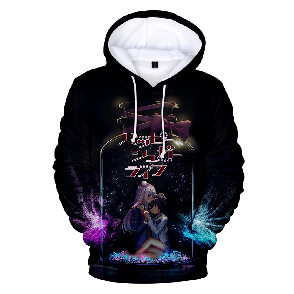 

Новинка весна-осень 3D печать счастливая сахарная жизнь Мужская и Женская Толстовка детская модная мультяшная Аниме Толстовка Топ