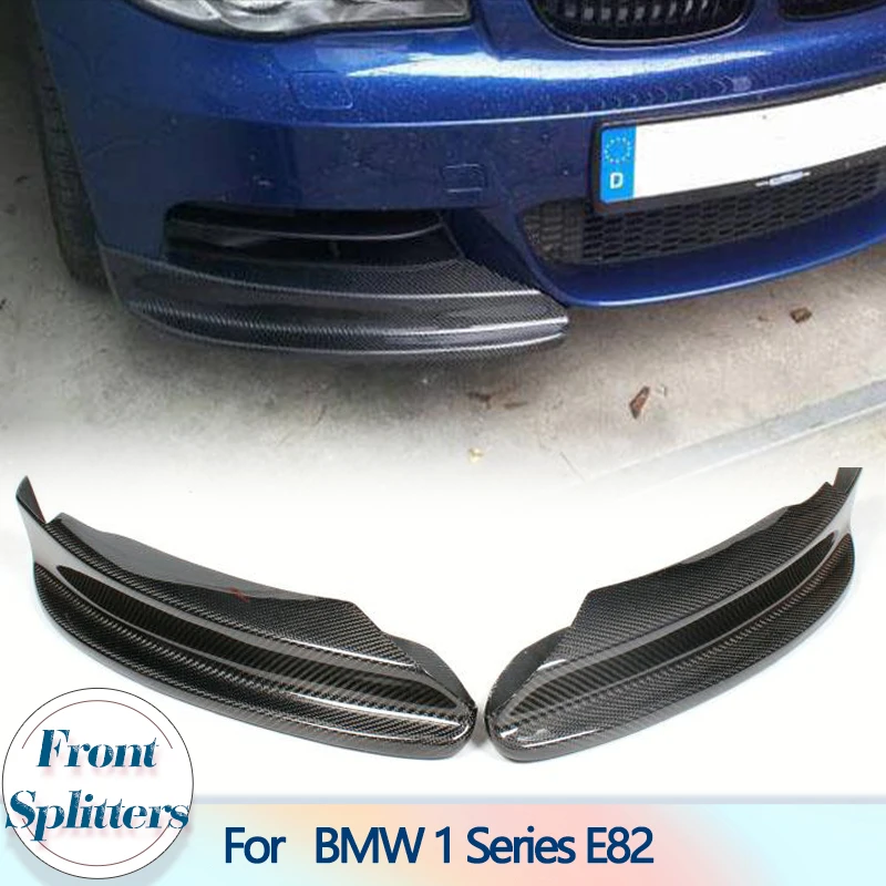 

Front Bumper Splitters Lip For BMW 1 Series E82 M Sport Sedan 2008-2013 Carbon Fiber Car Front Splitters Apron Spoiler