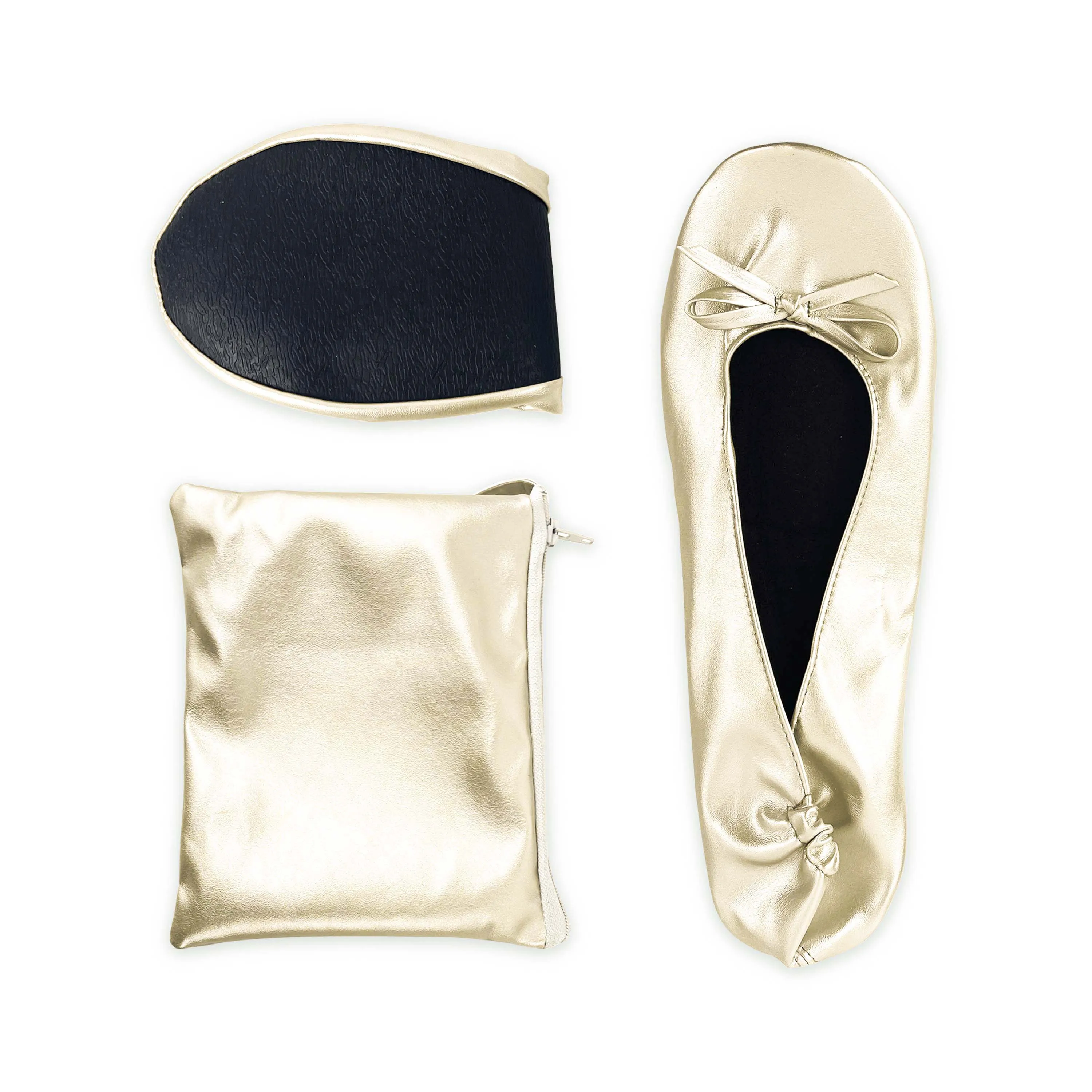 

Women's Foldable Portable Wedding Travel Ballet Flat Ballerina Shoes with Matching Carrying Case wedding necessities