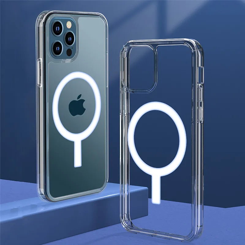 Чехол Macsafe для iPhone 12 11 Pro Max 13Mini XS XR X Macsafing Mac безопасные Чехлы противоударный